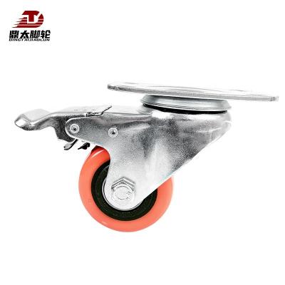 China Other 3 4 5 Inch PVC PP Casters Swivel Top Plate Threaded Stem Caster Trolley Furniture Casters Wheel for sale