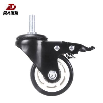 China Other Caster Wheel Manufacturer 3 4 5 Inch Medium Industrial Directional Universal Trolley Brake Casters for sale