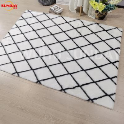 China Modern Jacquard Faux Fur Blanket for sale