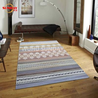 China Stain Resistant Soft Area Rugs For Home Decor Printed Faux Rabbit Fur Rug for sale