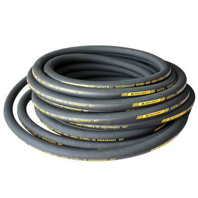 China Durable High Pressure Steel Wire Winding Rubber Hose For Coal Mine Hydraulic Oil Pipeline Assembly for sale