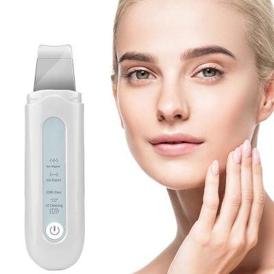 China 2020 Rechargeable DEEP CLEANING Skin Dead Face Tightening and Lifting Ultrasonic Skin Scrubber for sale