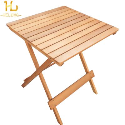 China Leisure Outdoor Folding Furniture Simple Folding Wooden Beach Table for sale