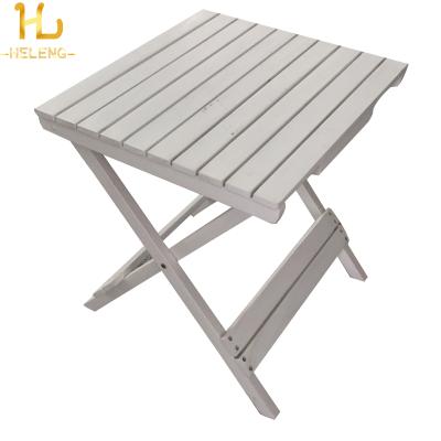 China Outdoor Leisure Furniture Folding Square Simple Folding Wooden Beach Table for sale