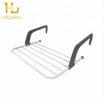 China Cheap Hot Sale Iron And Plastic Folding Clothes Towels Drying Rack In Balcony Bathroom for sale