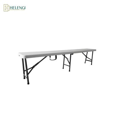 China Durable Hot Sale 183cm Length 6ft Bench Plastic Folding Bench for sale