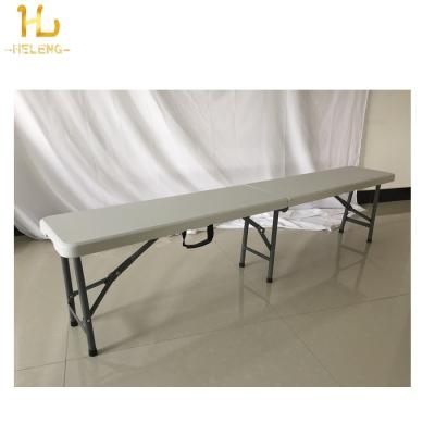 China Durable 6ft Plastic Folding Bench With 3 Legs 183cm Length for sale