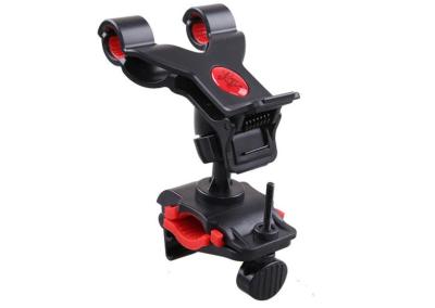 China ABS + Rubber Motorcycle Handlebar / Bike Mount Mobile Holder 360 Degree Rotation for sale