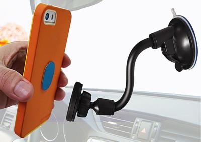 China Gooseneck Cradle Magnetic Car Holder , Suction Lazy iPhone PDA Car Holder for sale