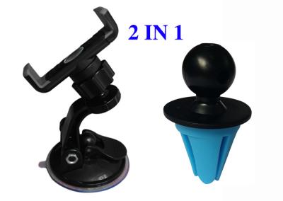 China iPhone 6 / Samsung Galaxy 2in1 Car Vehicle Cell Phone Holder Windshield Mount for sale