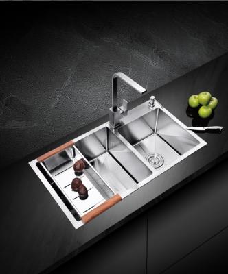 China With Faucet Wholesale Good Quality 201or 304 Stainless Steel Nano Brushed Single Bowl Kitchen Sink for sale