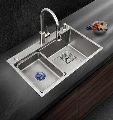 China With Faucet Stainless Steel Ledge Multifunction Hand Made Workstation Top Mount Professional Kitchen Sink for sale