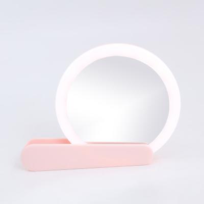 China NEW HOT Selling Magnet Lighted On High Handheld LED Lighted Small Pocket Compact Makeup Mirror for sale