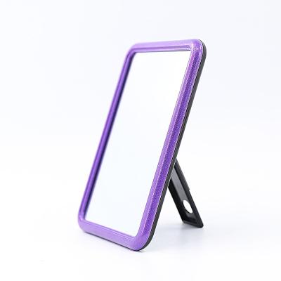 China Personalized Simple Design Square Back Rack Shape Table Makeup Mirror for sale