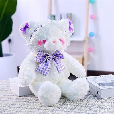 China OEM ODM Custom Soft Bear Teddy Bear Toy Eco-friendly Soft Animal Doll Stuffed Baby White Teddy Bear for sale