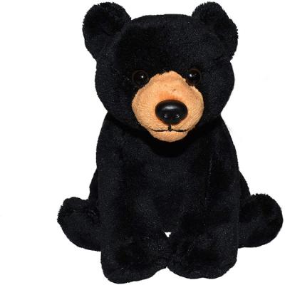 China OEM ODM Eco-friendly Soft Fabric Fur Animal Baby Stuffed Toys Kids Mini Plush Cute All Black Teddy Bear for sale