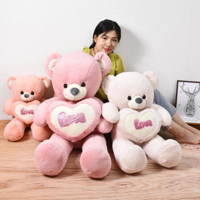 China Big Price Manufacturer Valentine's Day Teddy Bear Plush I Love You Eco-Friendly Cute Teddy Bear Toy for sale