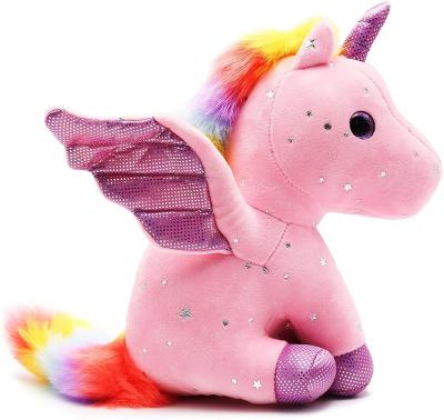 China Factory Wholesale Plush Toys Unicorn Eco - Friendly With Color Tail for sale