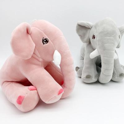 China Hot Selling Eco-friendly Kid Children Elephant Doll Soft Animal Stuffed Cute Gray Elephant Plush Toys for sale