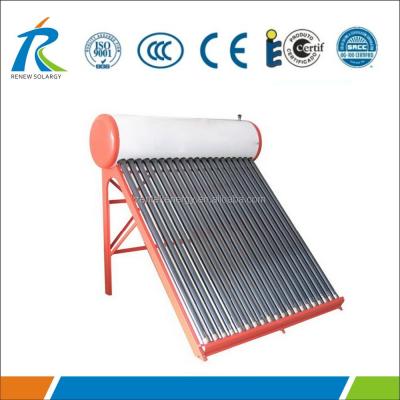 China PPGI Coated 30 Vacuum Glass Tube Steel Solar Water Heater Geyser for sale