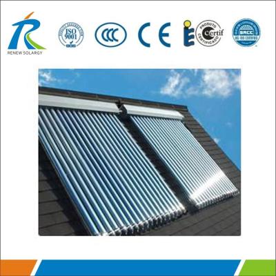 China 15 glass copper pipes pressured high temperature solar thermal collector for sale