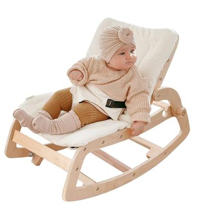 China Free Sample Solid Wood Baby Swing Bouncer Baby Bouncer Wooden Bed 3 in 1 Baby Bouncer for sale