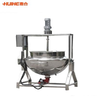 China Accept Electric Vertical Tilting Jacketed Gas Steam Kettle Cooking Pot Boiler With Agitator for sale