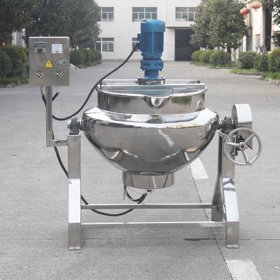 China 300 Liter VERTICAL Electric Heating Coated Cooking Kettle for sale