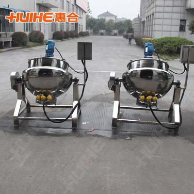 China Commercial Supplying 500L Nature Gas Heating Jacketed Kettle With Blender for sale