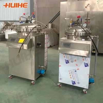 China Food Sterilization in Canned Food Retort 50L/100L/150L Vertical Backpressure Pack Retort Experimental Type Small for sale