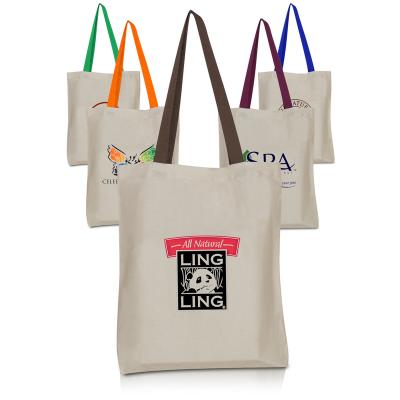 China Cheap Factory Price Handled OEM Serive Eco Friendly Recycle Cotton Canvas Tote Bag With Custom Printed Logo for sale