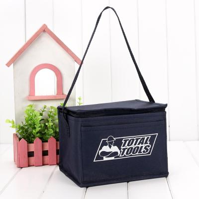 China Front Pocket Waterproof Reusable Polypropylene Insulated Grocery Bag Non Woven Thermal Carry Cooler Lunch Bag Easy for sale