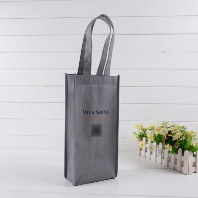 China Wholesale Reusable Custom Handled 1/2/4/6 Bottle Wine Bag Nonwoven Eco Picnic Wine Carrier Tote Bag Portable Bottle Gift Bag for sale