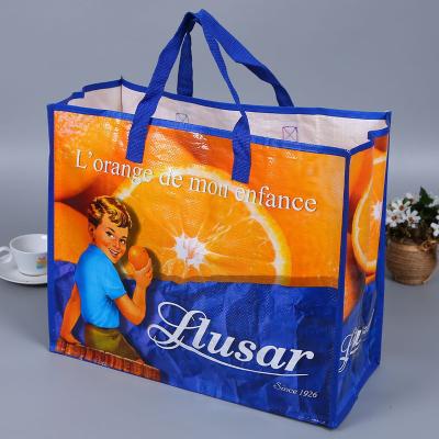 China OEM Handled Logo Promotional Custom Printed Logo Eco Friendly Hotsale Recyclable Tote pp Woven Laminated Shopping Bag pp woven bag for sale