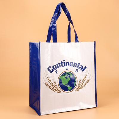 China Logo Label China Custom Polypropylene Shopping Handled Laminated pp woven bag manufacturer With OWM service directly for sale