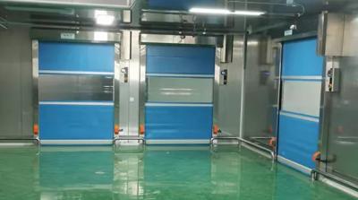 China Vertical Overhead Rapid Roller Doors Aluminum Zipper Rolling Glass Sliding Upgrading for sale