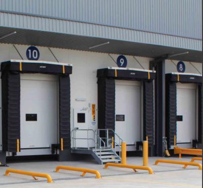 China Retractable Loading Dock Shelter Wear Resisting Pvc Industrial Door Mechanical Anti Wind for sale