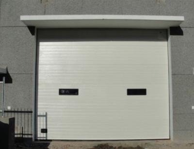 China 40mm 50mm Panel Insulated Sectional Doors 380V Galvanized Steel Garage Door for sale