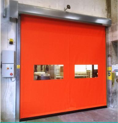 China Alta velocidade PVC Roll Up Rapid Shutter Door 304 Material de aço inoxidável Manutenção baixa alta velocidade empilhamento porta dobrável à venda