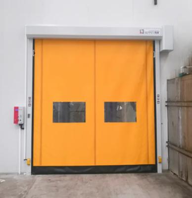 China Isolatie Rapid Roll Up sluiter Zipper Door Met 304 roestvrij staal Automatische PVC Zipper Fast Door Te koop