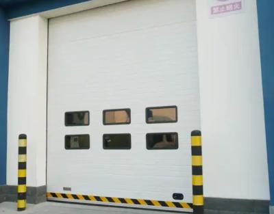 China Fire Station Industrial Sectional Doors with Automatic Formed Design and Powder-Coated Over Head Automatic Garage Doors Finish for sale