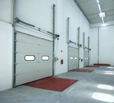 Chine 650N/M2 Pression du vent Porte sectionnelle industrielle Porte de garage sectionnelle haute hauteur Porte moderne à vendre