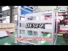 aluminum high speed spiral door luxury apperance smooth  surface