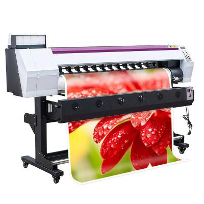 China Factory direct sale retail width 1.6m/5ft film/3d soft selling wallpaper/PVC/UV leather printer with double head for sale