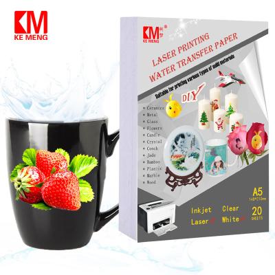 China Mark Cup High Transfer Rate and Waterslide Flim Sublimation Water Transfer Paper Decal Paper for Cup Dishes Cup A4A5 for sale