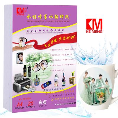 China KeMeng 2022 Waterslide paper water transfer paper and water transfer flim easy to cut for metal glass for sale