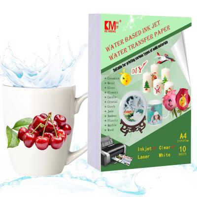 China Cups.platers.flowers.crystal.ceramics. Top Fashion Inkjet Printer Rub-On Light Printing Self Weeding Transfer Waterslide Decal Paper for sale