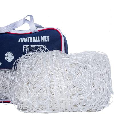 China Durable White 7 PE Futsal Players Indoor Soccer Ball Goal Net PE Soccer Goal Nets for sale