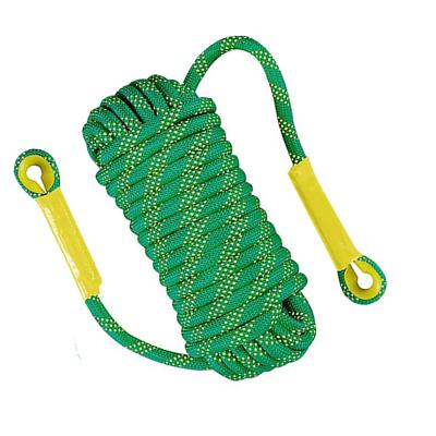 China Wholesale 12mm Diameter Polyester Solid Fire Braided Outdoor Rescue Rescue Safety Static Climbing Rope for sale