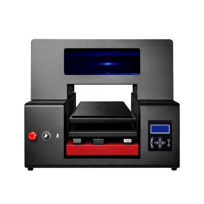 China Garment Shop A3 Printer Auto UV Flatbed Printer For Mini UV Phone Cover Printing UV Printer With RIP Software for sale